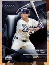 2026 Topps Chrome Black Base Set Brooks Lee #129 card