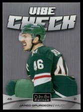 2025-26 O-Pee-Chee Platinum Vibe Check Jared Spurgeon #VC-10 card