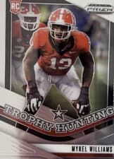 2025 Panini Prizm Draft Picks Trophy Hunting Mykel Williams #14 card