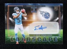 2025 Panini Impeccable Rookie Landscape Autos Elic Ayomanor #18 card