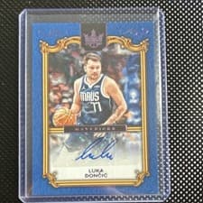 Luka Doncic 2024-25 Panini Court Kings Legacy Portrait Signatures card