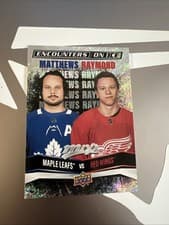 Auston Matthews, Lucas Raymond 2022 Upper Deck MVP Encounters on Ice card