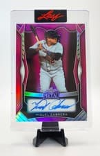 2025 Leaf Spectacular Baseball Metal Autographs Miguel Cabrera #MA-MG1 card