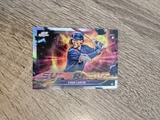 Evan Carter 2024 Topps Cosmic Chrome Supernova card