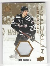 2024-25 Upper Deck Premier Premier Attractions Jersey Jack Hughes #PA-JH card