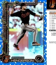 Gunnar Henderson 2025 Topps Holiday card