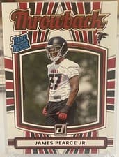 2025 Donruss Rated Rookie Throwback James Pearce Jr. #13 card