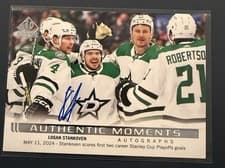 2024-25 SP Authentic Authentic Moments Autographs Logan Stankoven #AM-LS card