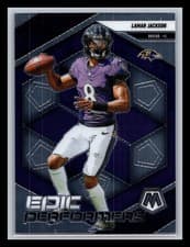 2025 Panini Mosaic Epic Performers Lamar Jackson #3 card