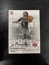 2024-25 Panini Court Kings Works in Progress Stephon Castle #23 card