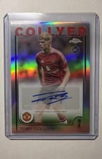 Toby Collyer 2024 Topps Chrome UEFA Autograph card