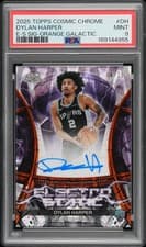 2025-26 Topps Cosmic Chrome Electro Static Signatures Dylan Harper #ESS-DH card