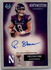 2025 Bowman University Chrome 1955 Bowman Football Autographs Preston Stone #55AV-PS card
