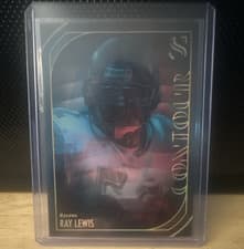 2025 Panini Silhouette Contour Ray Lewis #18 card