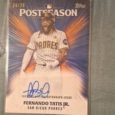 2025 Topps Postseason Performance Autograph Fernando Tatis Jr. #PPA-FT card