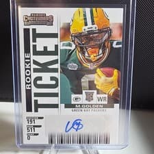 Matthew Golden 2025 Panini Select Contenders Rookie Ticket card