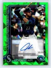 2025 Topps Chrome Sapphire Rookie Autographs Sapphire Tyler Locklear #RA-TL card