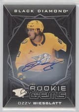 2025-26 Upper Deck Black Diamond Rookie Gems Signatures Ozzy Wiesblatt #RGS-OW card