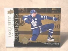 2024-25 Upper Deck Black Diamond Exquisite Collection Moments Auston Matthews #M-AM card