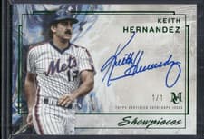 2025 Topps Museum Collection Showpieces Autographs Keith Hernandez #SA-KH card