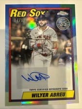 2025 Topps Chrome Update 1990 Topps Chrome Autographs Wilyer Abreu #90CUA-WA card