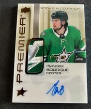 2024-25 Upper Deck Premier Acetate Auto Patch Rookies Mavrik Bourque #AR-MB card