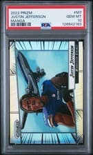 Justin Jefferson 2022 Panini Prizm Manga card