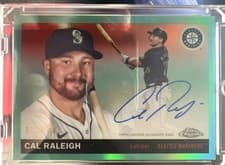 2025 Topps Chrome Platinum Autographs Cal Raleigh #CPA-CR card