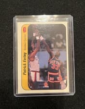 Patrick Ewing 1986 Fleer Sticker card