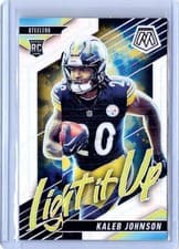 2025 Panini Mosaic Light It Up Mosaic Kaleb Johnson #6 card