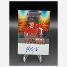 Ryan Leonard 2025-26 Upper Deck Credentials Debut Ticket Access Autographs card