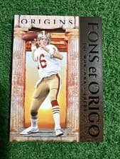 Joe Montana 2025 Panini Origins Fons et Origo card