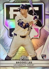 2025 Topps Chrome Black Rookie Design Variations Brooks Lee #8 card