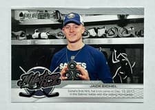 2024-25 Upper Deck Credentials Milestone Pucks Jack Eichel #MP-JE