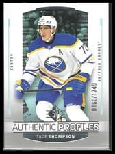 2025-26 SP Authentic Profiles Tage Thompson #AP-2 card