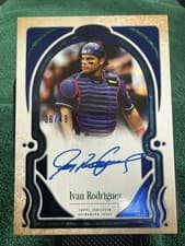 2026 Topps Tier One Tier One Talent Autographs Ivan Rodriguez #T1TA-IR card