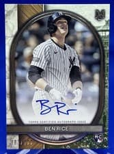 2025 Topps Museum Collection Archival Autographs Ben Rice #AA-BR card