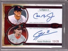 2026 Topps Tier One Dual Autographs Cal Ripken Jr. #DA-RH card