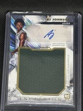 2024-25 Topps Inception Rookie Jumbo Relics AJ Johnson #RJR-AJ card