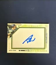 2025 Panini Boys of Summer Jumbo Acetate Signatures Austin Wells #24 card