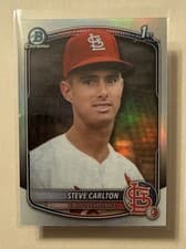 2025 Bowman Chrome Retrofractor Steve Carlton #BCP-152 card