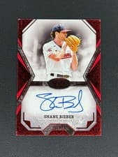 2025 Topps Tier One Talent Autographs Shane Bieber #TOTA-SB card