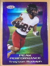 2026 SAGE Football Peak Performance Trayvon Rudolph #PK-TR card