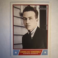 2025 Topps Heritage Notable Americans Cornelius Vanderbilt #NS-84 card