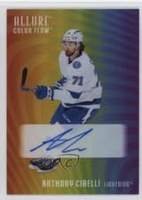 2025-26 Upper Deck Allure Color Flow Full Rainbow Auto Anthony Cirelli #RA-AC card