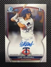 Luke Keaschall 2023 Bowman Draft Chrome Prospect Autographs card