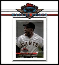 Willie Mays 2021 Stadium Club Oversized Master Photo Variation Topper card