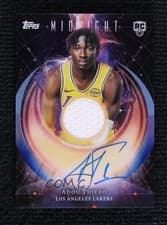 2025-26 Topps Midnight Rookie Jersey Autographs Adou Thiero #RJA-AT card