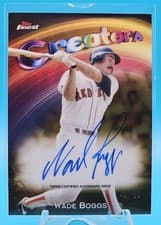 2025 Finest Creators Autograph Wade Boggs #CAV-WB card