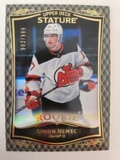 2024-25 Upper Deck Stature 2023-24 Base Rookies Update Simon Nemec #45 card
